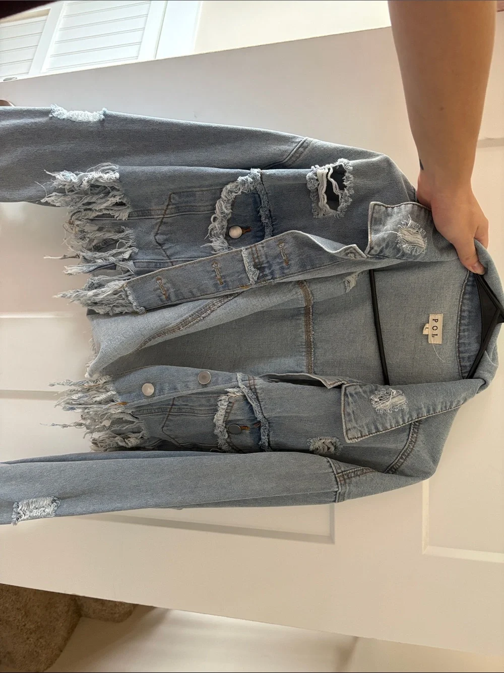 Distressed Denim Jacket